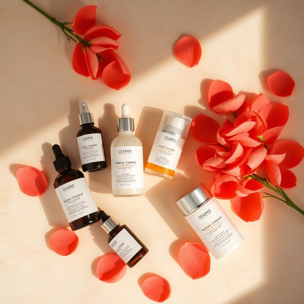Beauty flat lay